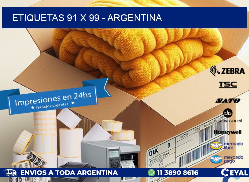 ETIQUETAS 91 x 99 - ARGENTINA