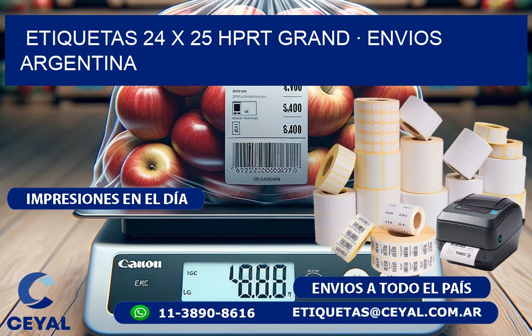 ETIQUETAS 24 x 25 HPRT GRAND · ENVIOS ARGENTINA