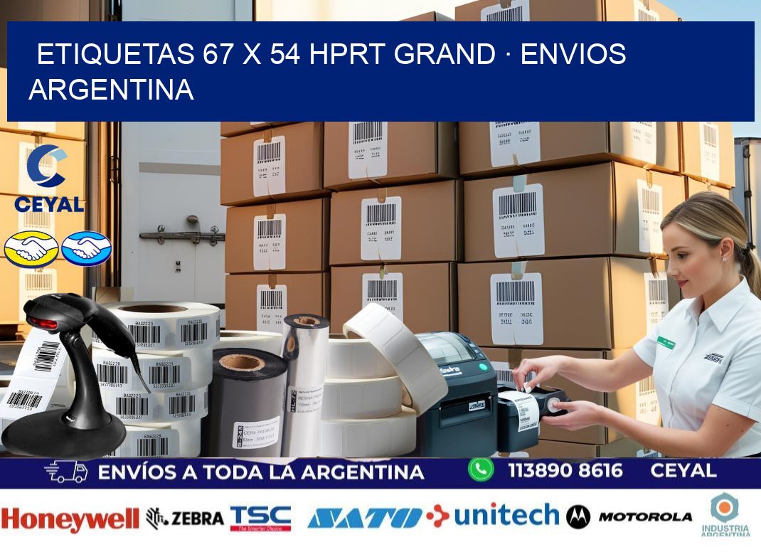 ETIQUETAS 67 x 54 HPRT GRAND · ENVIOS ARGENTINA