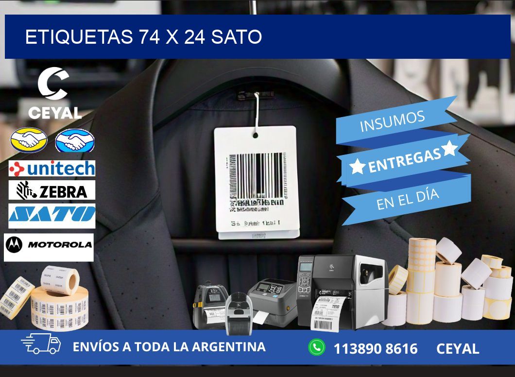 ETIQUETAS 74 x 24 SATO