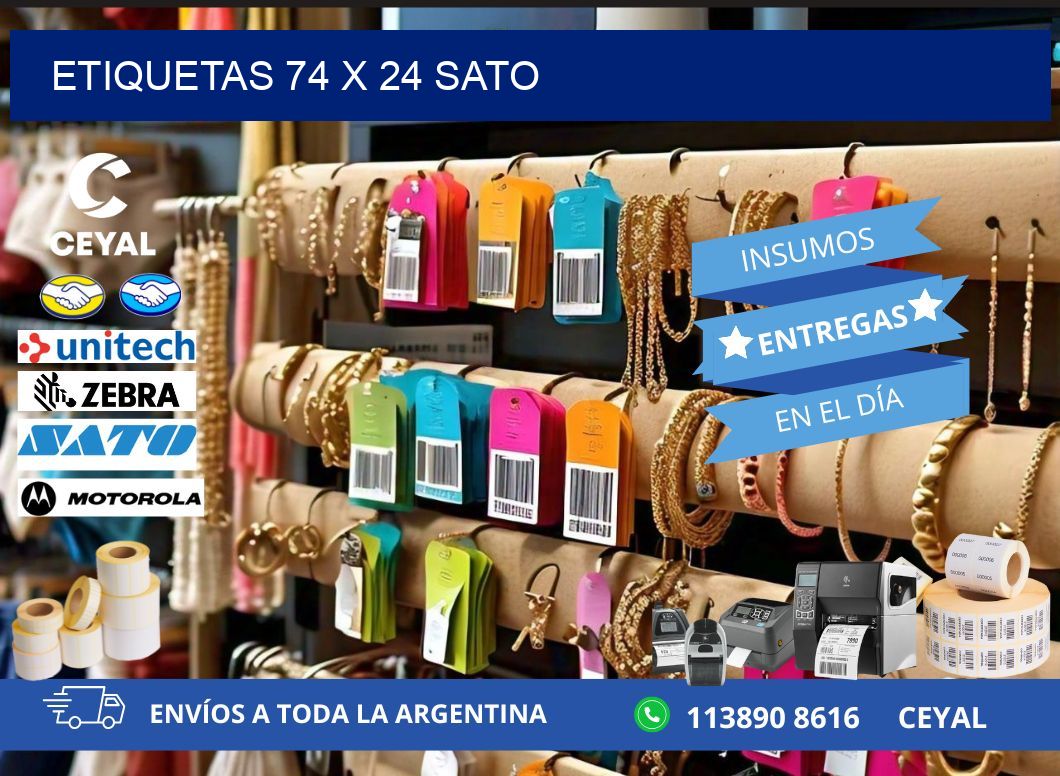 ETIQUETAS 74 x 24 SATO