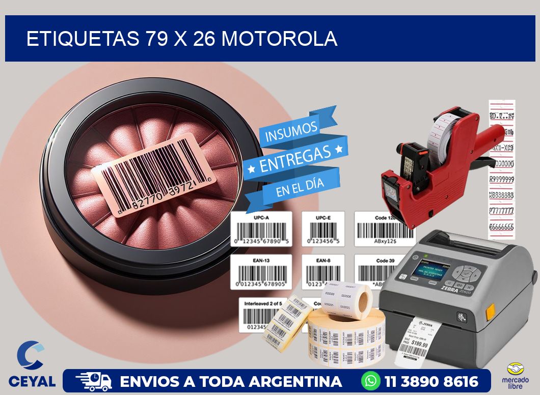 ETIQUETAS 79 x 26 MOTOROLA