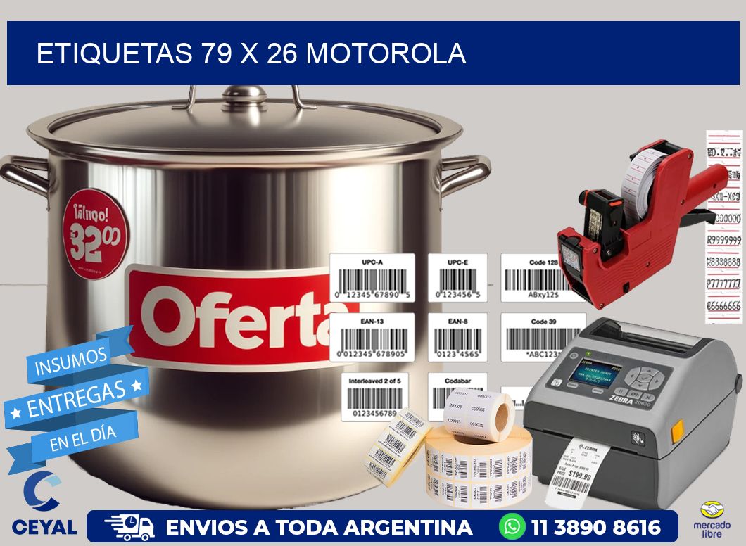 ETIQUETAS 79 x 26 MOTOROLA