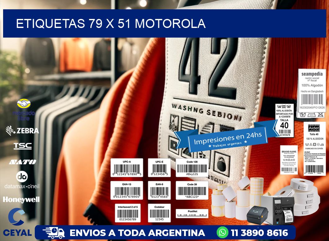 ETIQUETAS 79 x 51 MOTOROLA