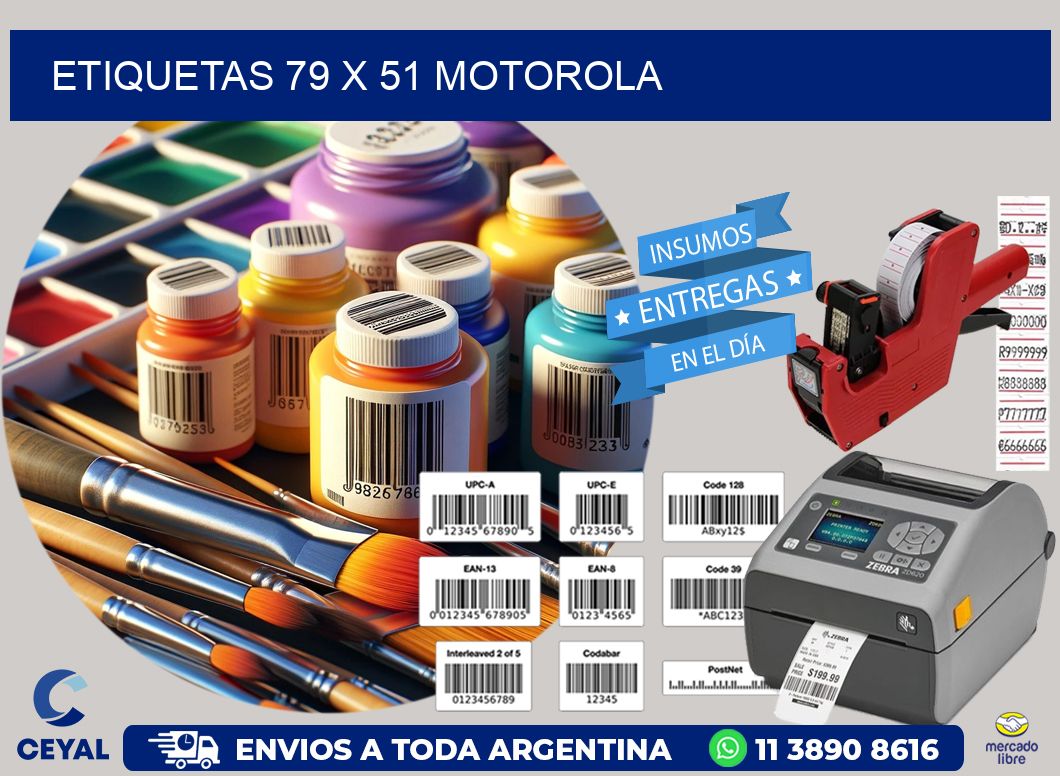 ETIQUETAS 79 x 51 MOTOROLA