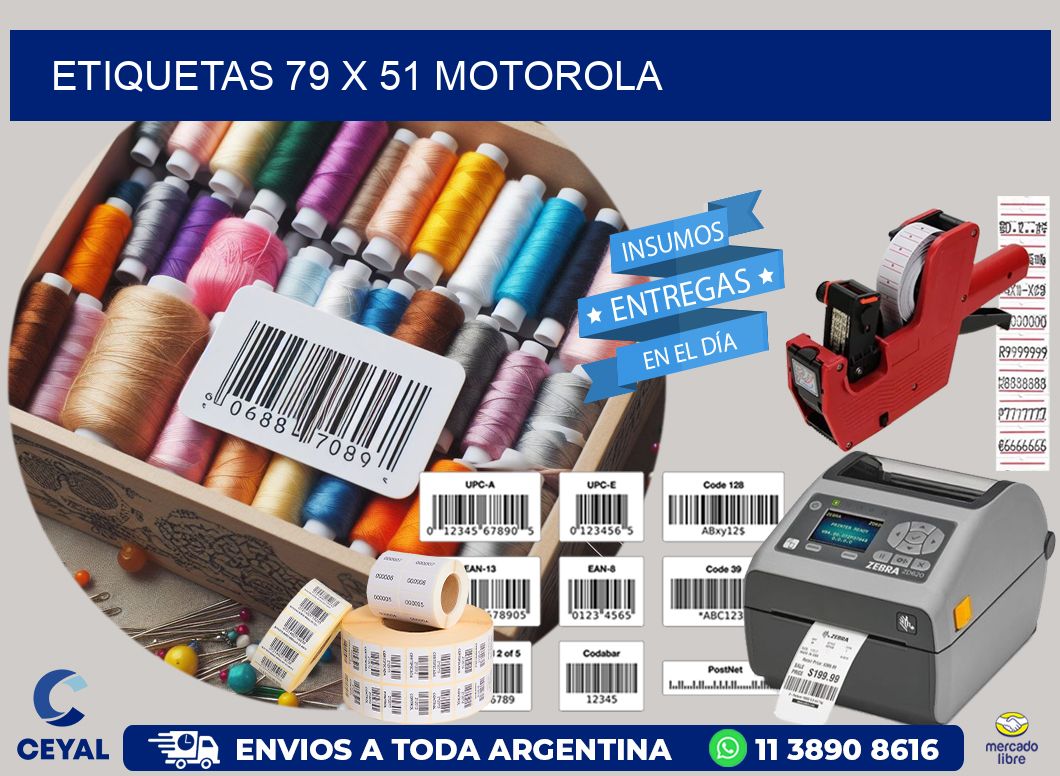 ETIQUETAS 79 x 51 MOTOROLA