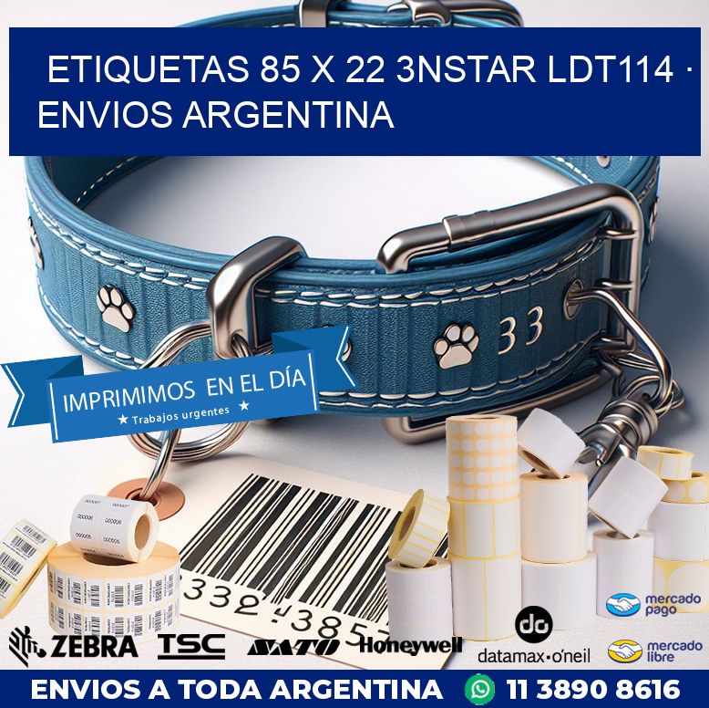 ETIQUETAS 85 x 22 3NSTAR LDT114 · ENVIOS ARGENTINA