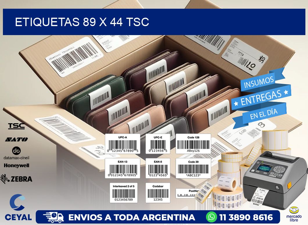 ETIQUETAS 89 x 44 TSC