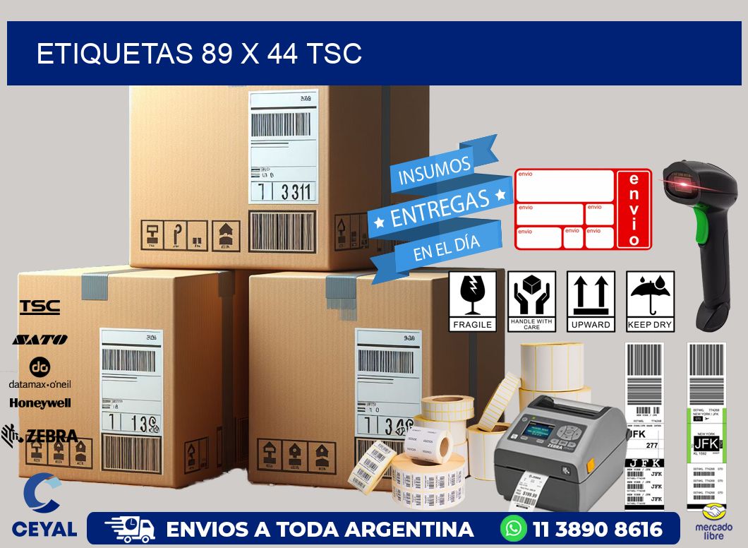 ETIQUETAS 89 x 44 TSC