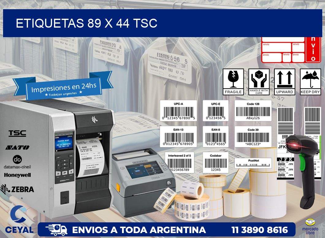 ETIQUETAS 89 x 44 TSC