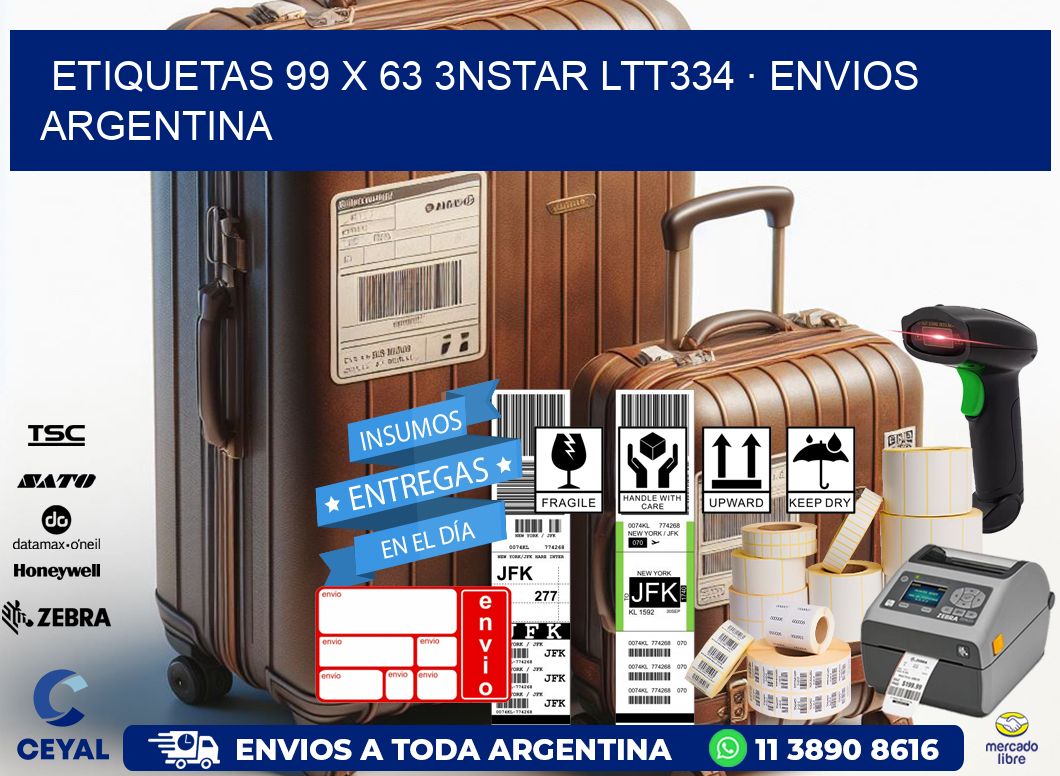 ETIQUETAS 99 x 63 3NSTAR LTT334 · ENVIOS ARGENTINA