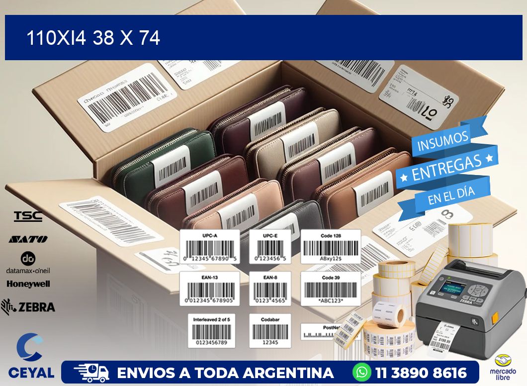 110Xi4 38 x 74