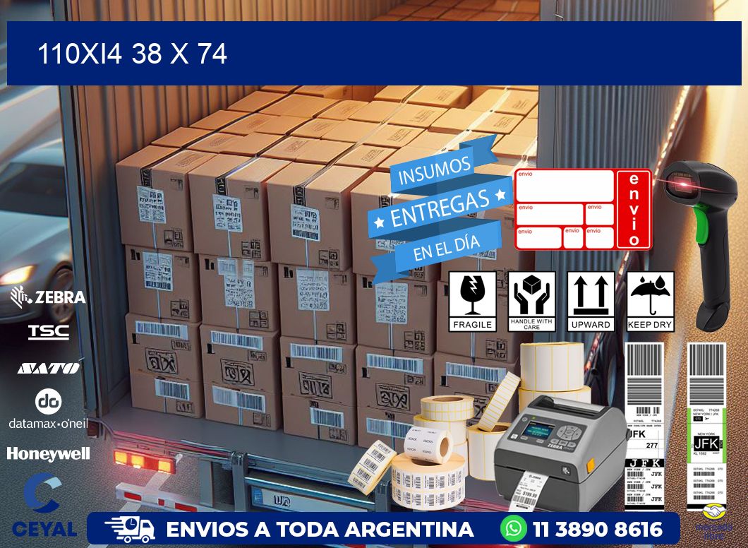 110Xi4 38 x 74