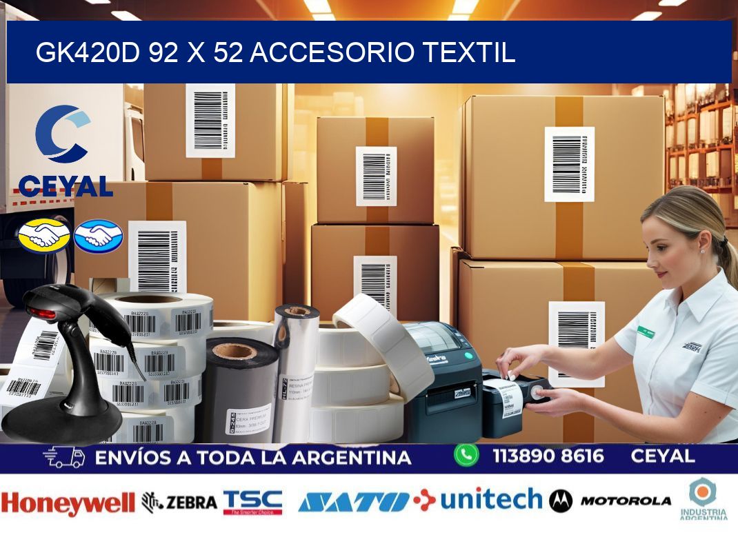 GK420D 92 x 52 ACCESORIO TEXTIL