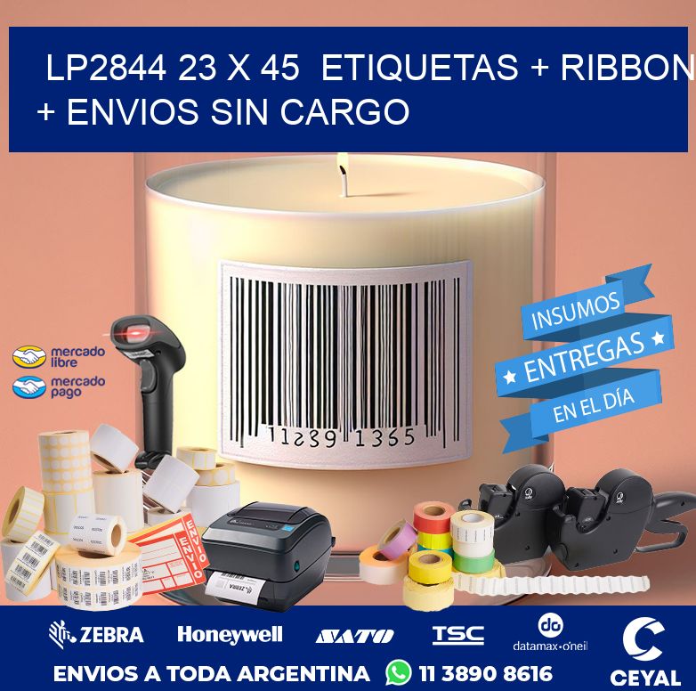 LP2844 23 x 45  etiquetas + ribbon + envios sin cargo