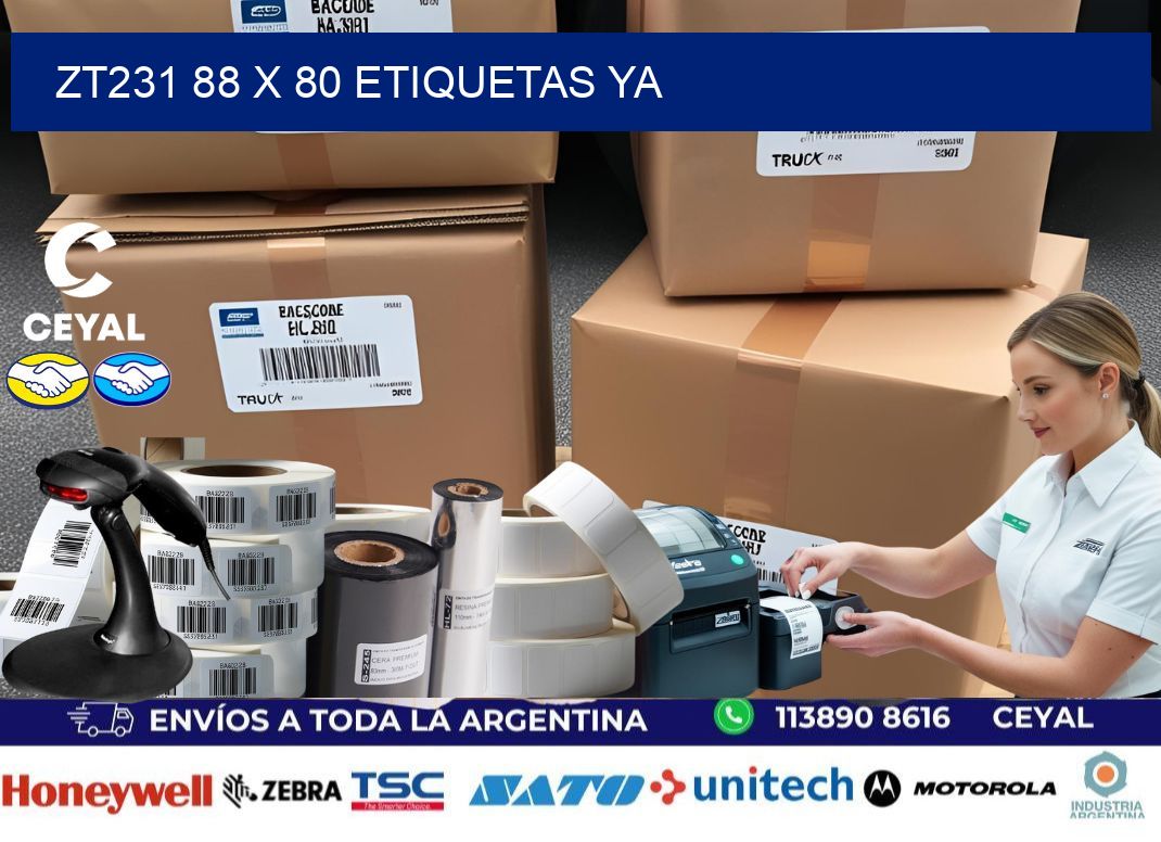 ZT231 88 x 80 ETIQUETAS YA