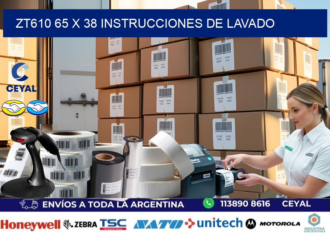 ZT610 65 x 38 INSTRUCCIONES DE LAVADO