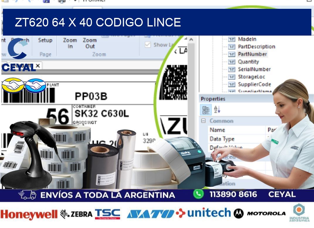 ZT620 64 x 40 CODIGO LINCE