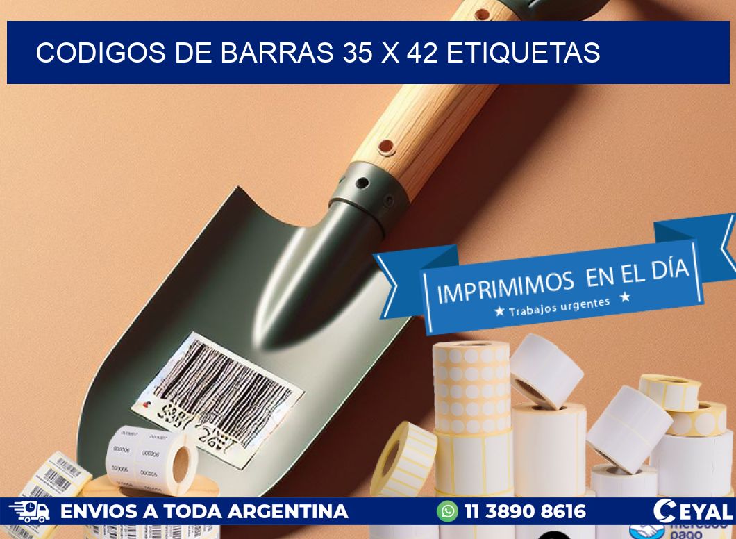 codigos de barras 35 x 42 etiquetas