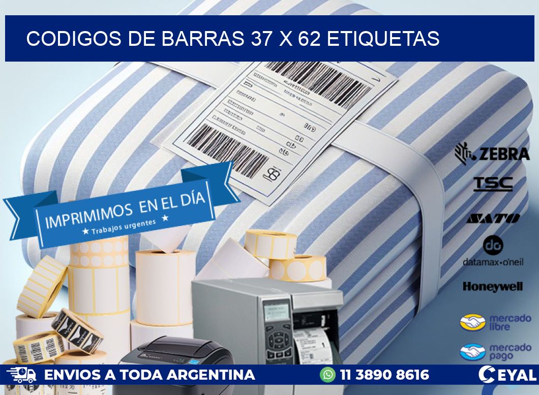 codigos de barras 37 x 62 etiquetas