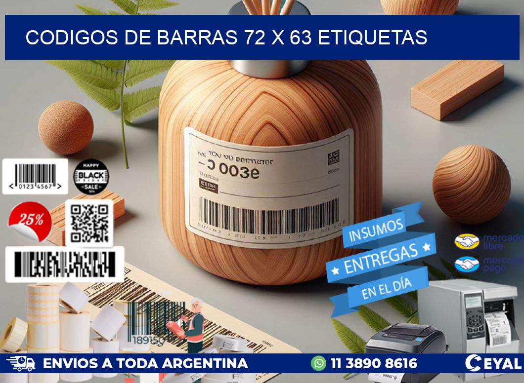 codigos de barras 72 x 63 etiquetas
