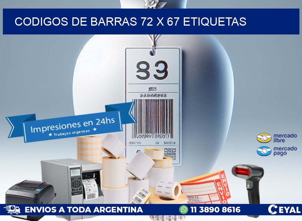 codigos de barras 72 x 67 etiquetas