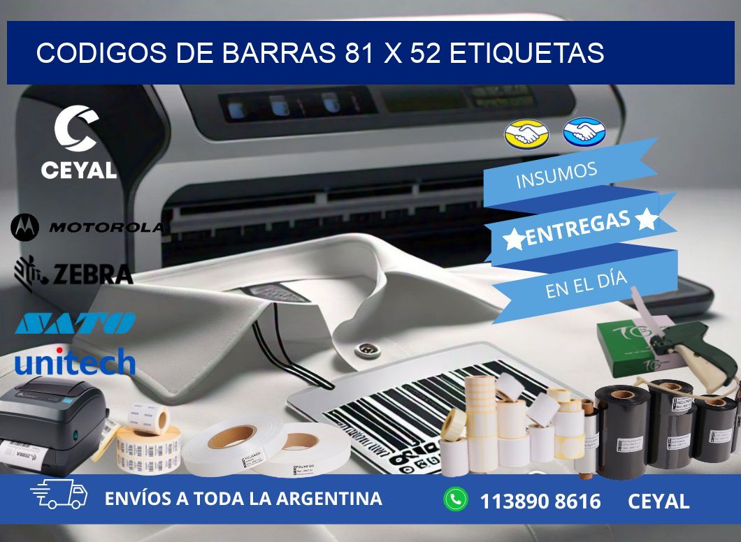 codigos de barras 81 x 52 etiquetas