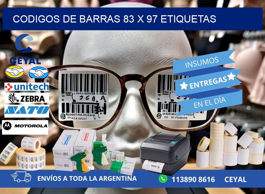 codigos de barras 83 x 97 etiquetas