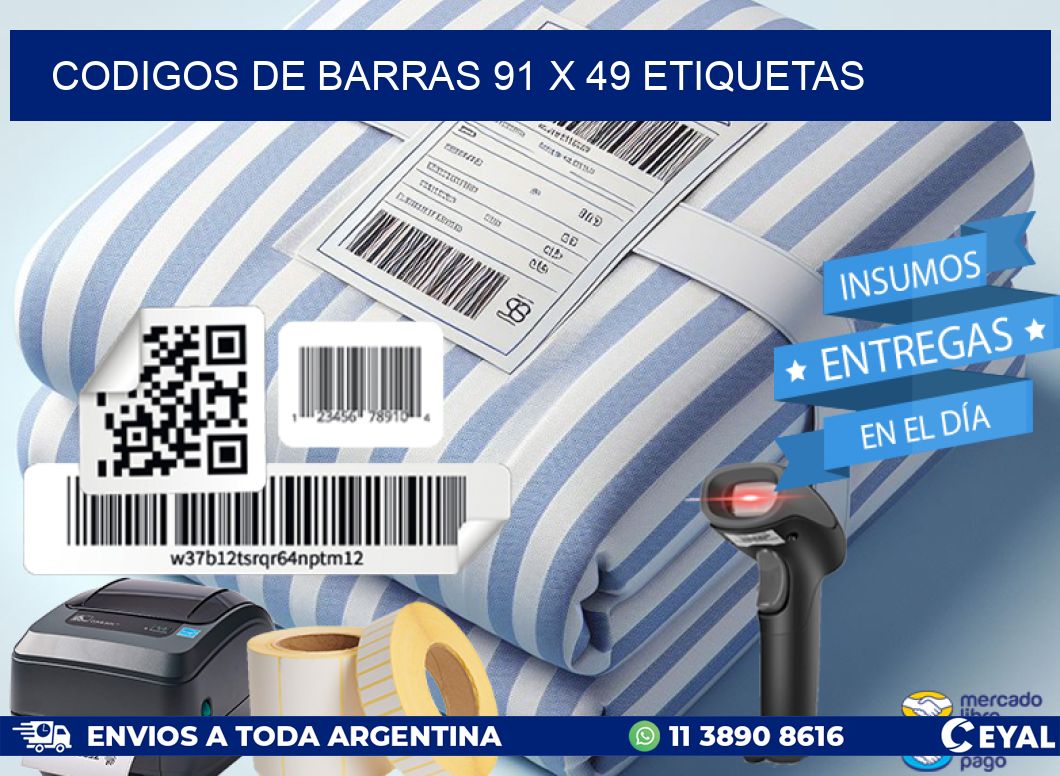 codigos de barras 91 x 49 etiquetas