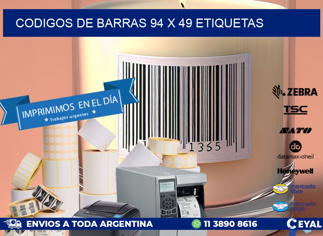 codigos de barras 94 x 49 etiquetas