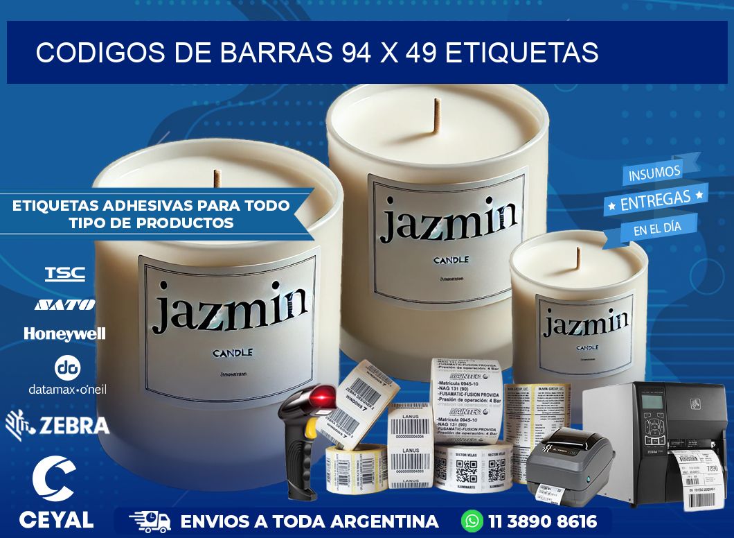 codigos de barras 94 x 49 etiquetas