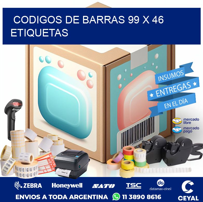 codigos de barras 99 x 46 etiquetas