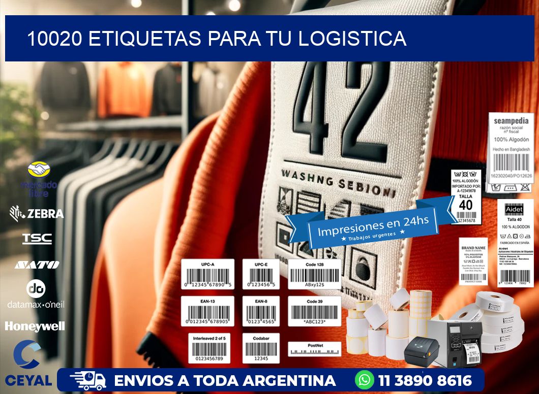 10020 etiquetas para tu logistica