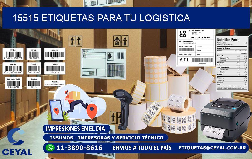15515 etiquetas para tu logistica