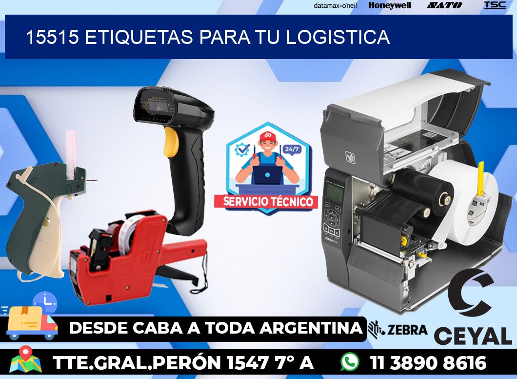 15515 etiquetas para tu logistica