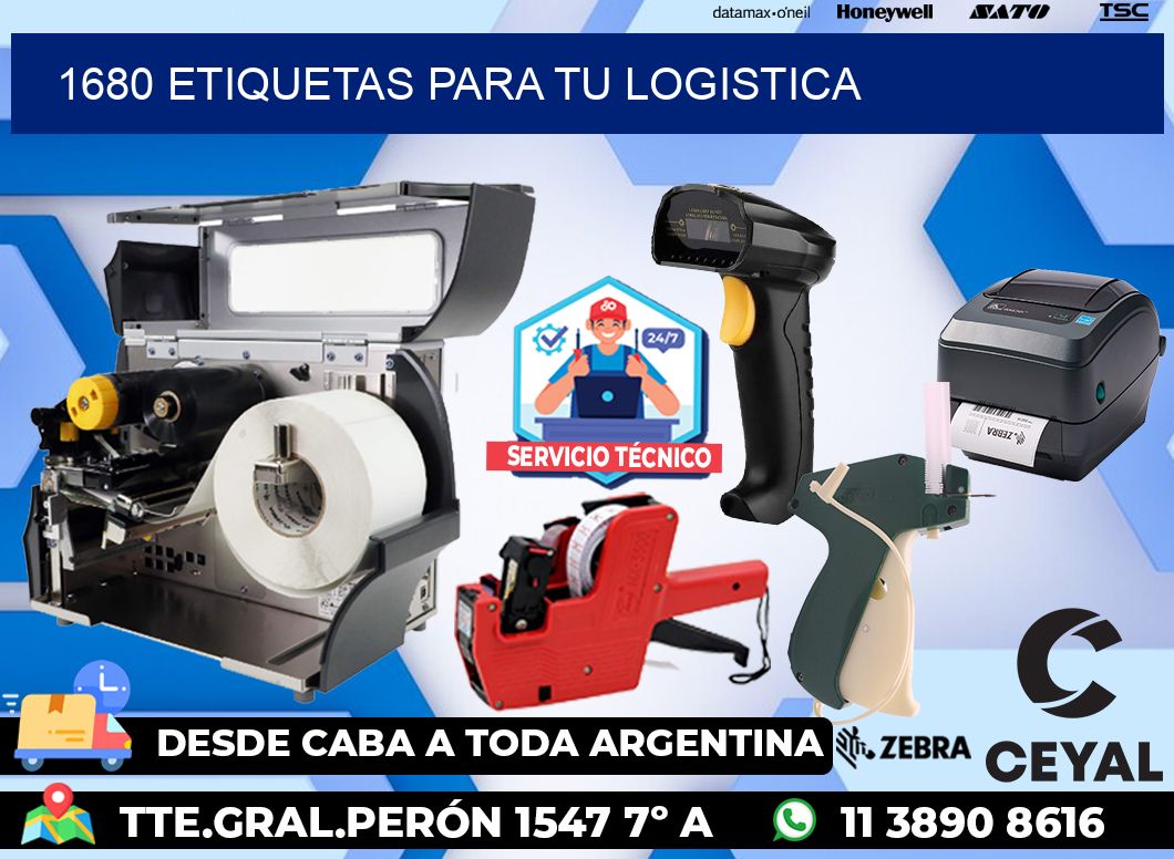 1680 etiquetas para tu logistica