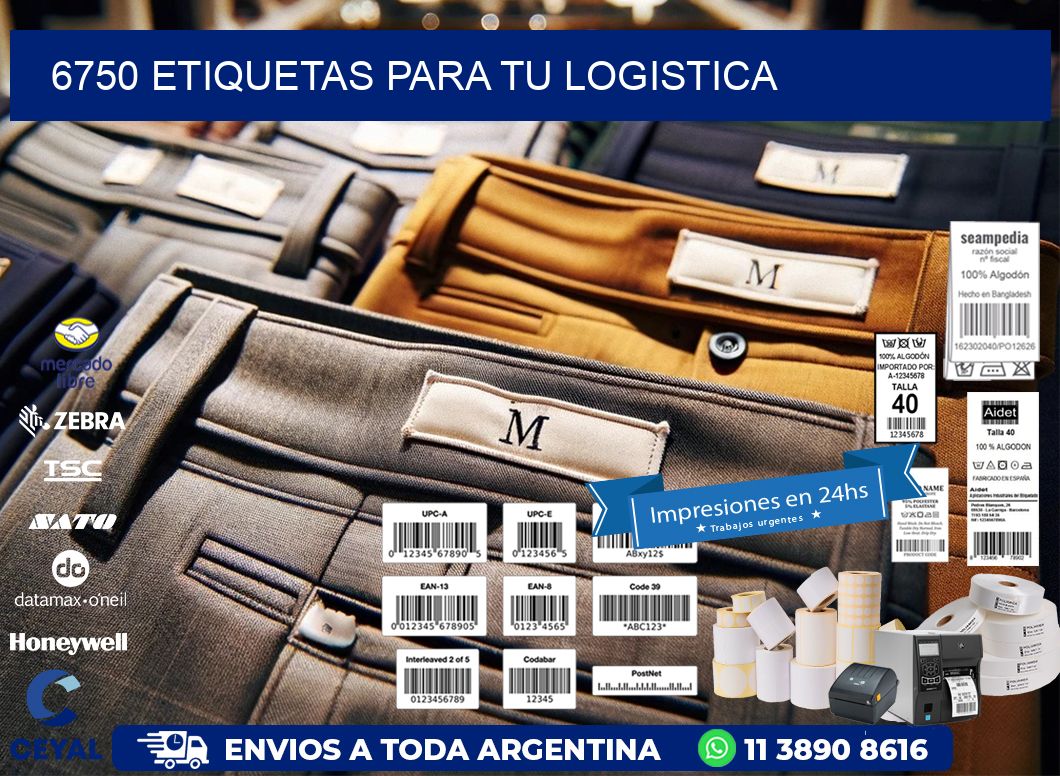 6750 etiquetas para tu logistica