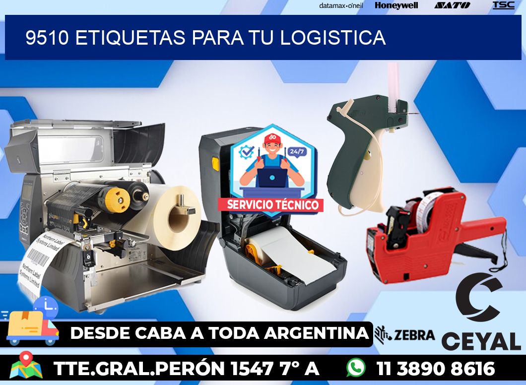 9510 etiquetas para tu logistica