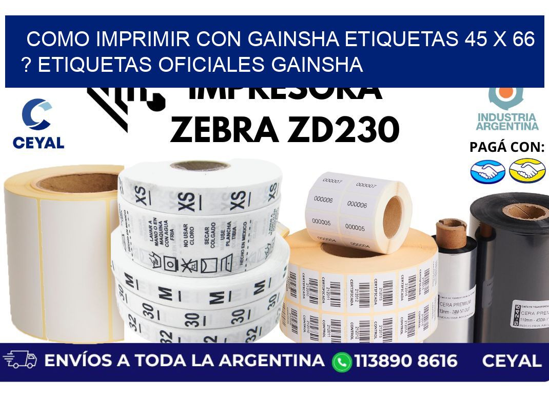 como imprimir con gainsha etiquetas 45 x 66 ? etiquetas oficiales gainsha