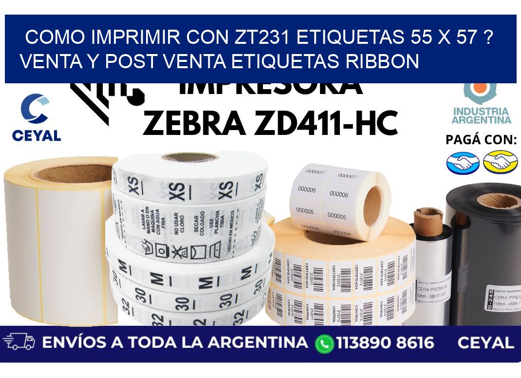 como imprimir con zt231 etiquetas 55 x 57 ? Venta y post venta etiquetas ribbon