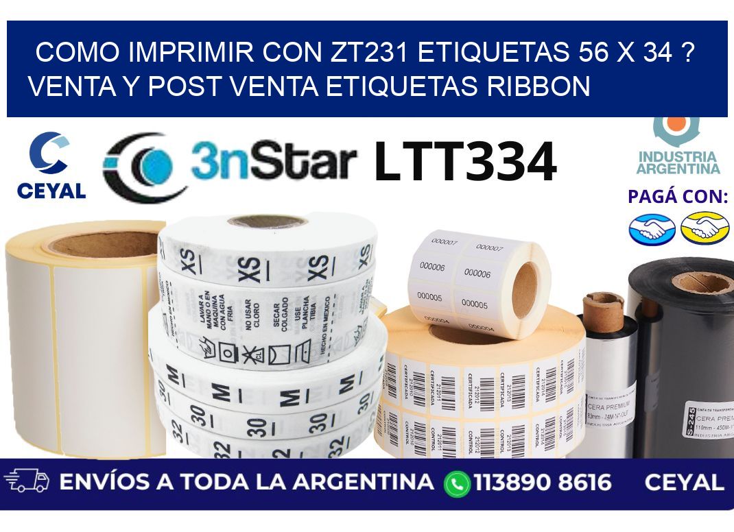 como imprimir con zt231 etiquetas 56 x 34 ? Venta y post venta etiquetas ribbon