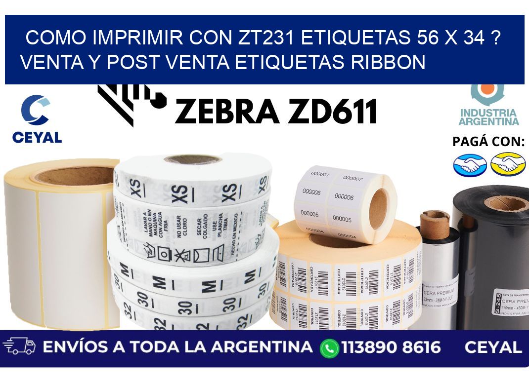 como imprimir con zt231 etiquetas 56 x 34 ? Venta y post venta etiquetas ribbon