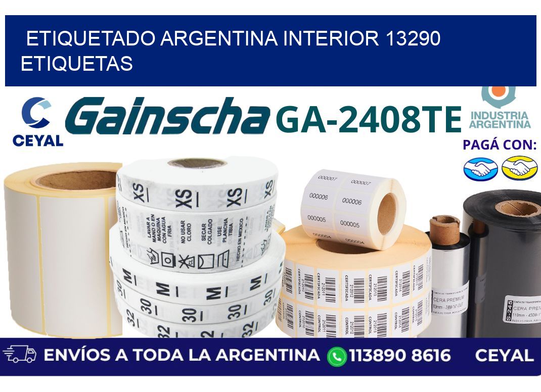 etiquetado argentina interior 13290 etiquetas