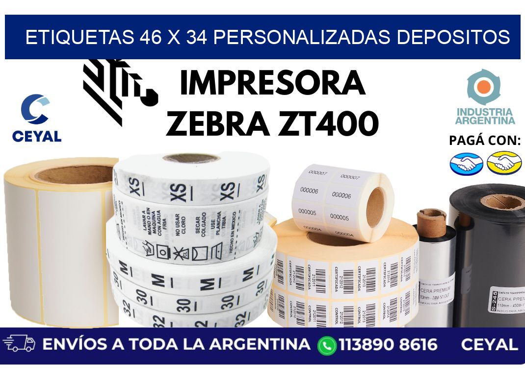 etiquetas 46 x 34 personalizadas depositos