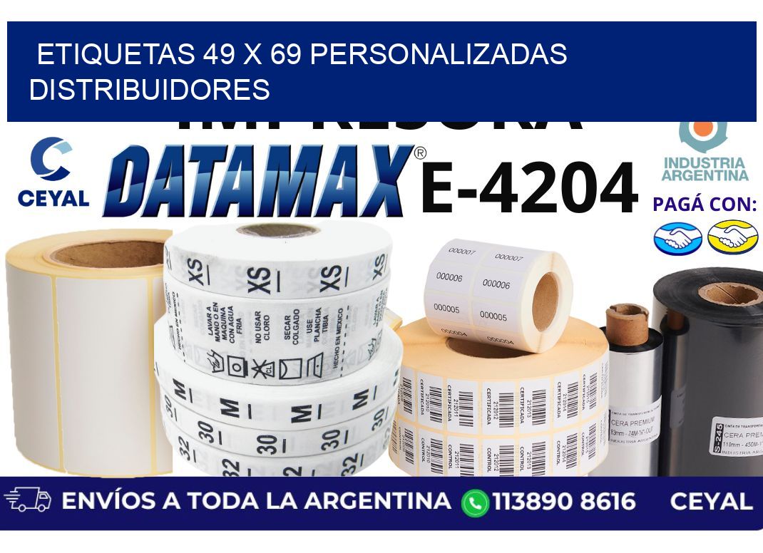 etiquetas 49 x 69 personalizadas distribuidores