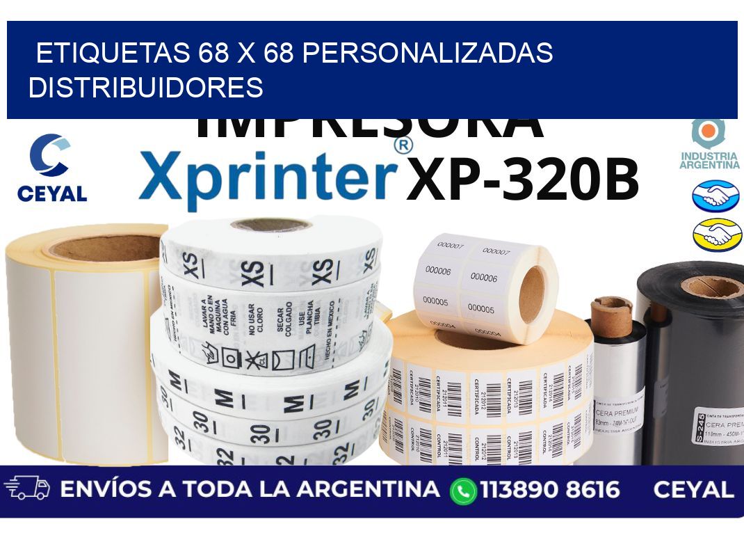 etiquetas 68 x 68 personalizadas distribuidores