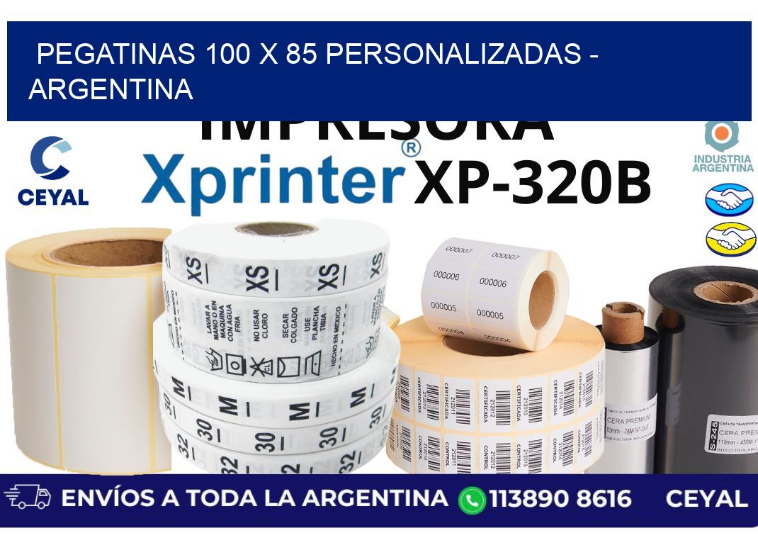 pegatinas 100 x 85 personalizadas - Argentina