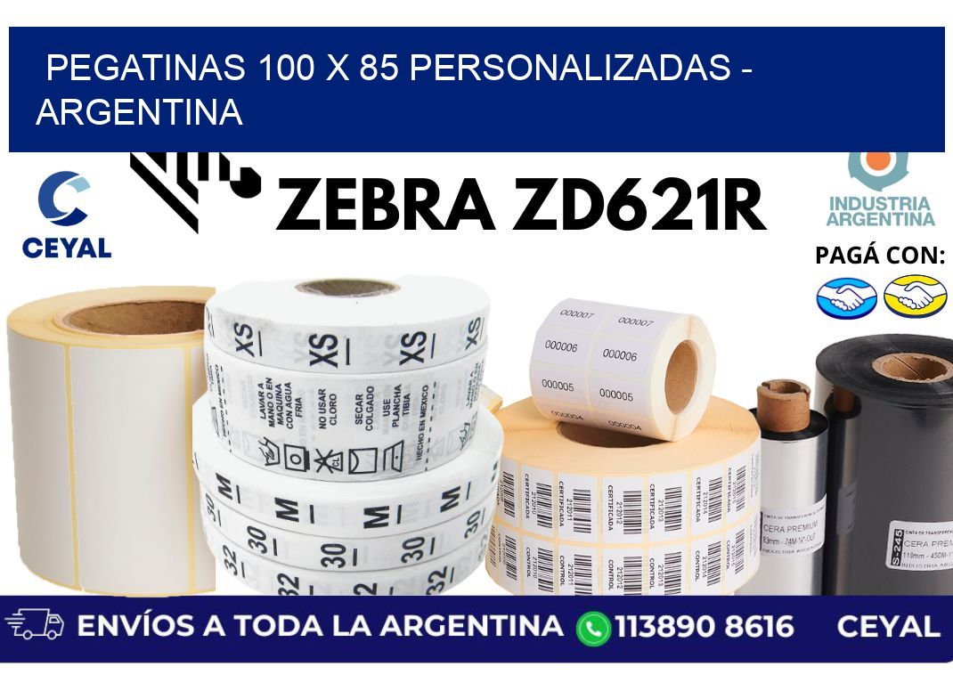 pegatinas 100 x 85 personalizadas – Argentina