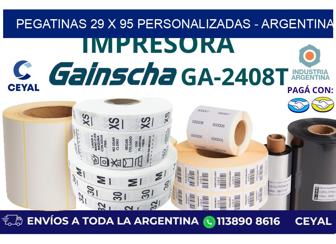 pegatinas 29 x 95 personalizadas - Argentina