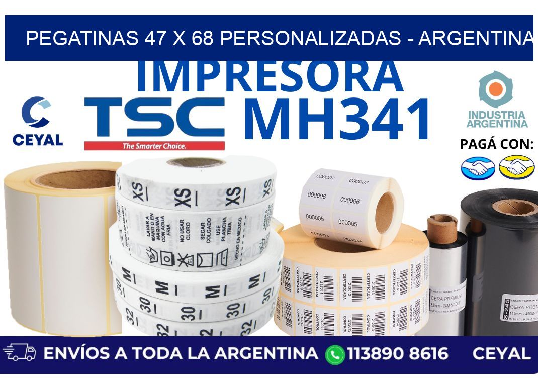 pegatinas 47 x 68 personalizadas - Argentina